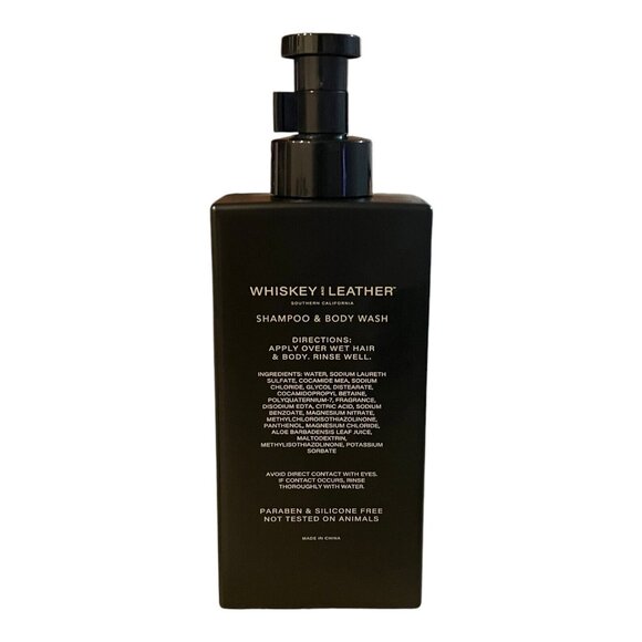 Whiskey & Leather 2 In 1 Shampoo & Body Wash Teakwood Scent 32 Oz. - Picture 3 of 3